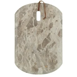 PARIS PRIX - Planche à découper en marbre "bali" 45cm beige