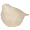 PARIS PRIX - Statuette déco "oiseau à poser" 39cm beige