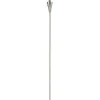 PARIS PRIX - Torche de jardin design "conique" 156cm argent