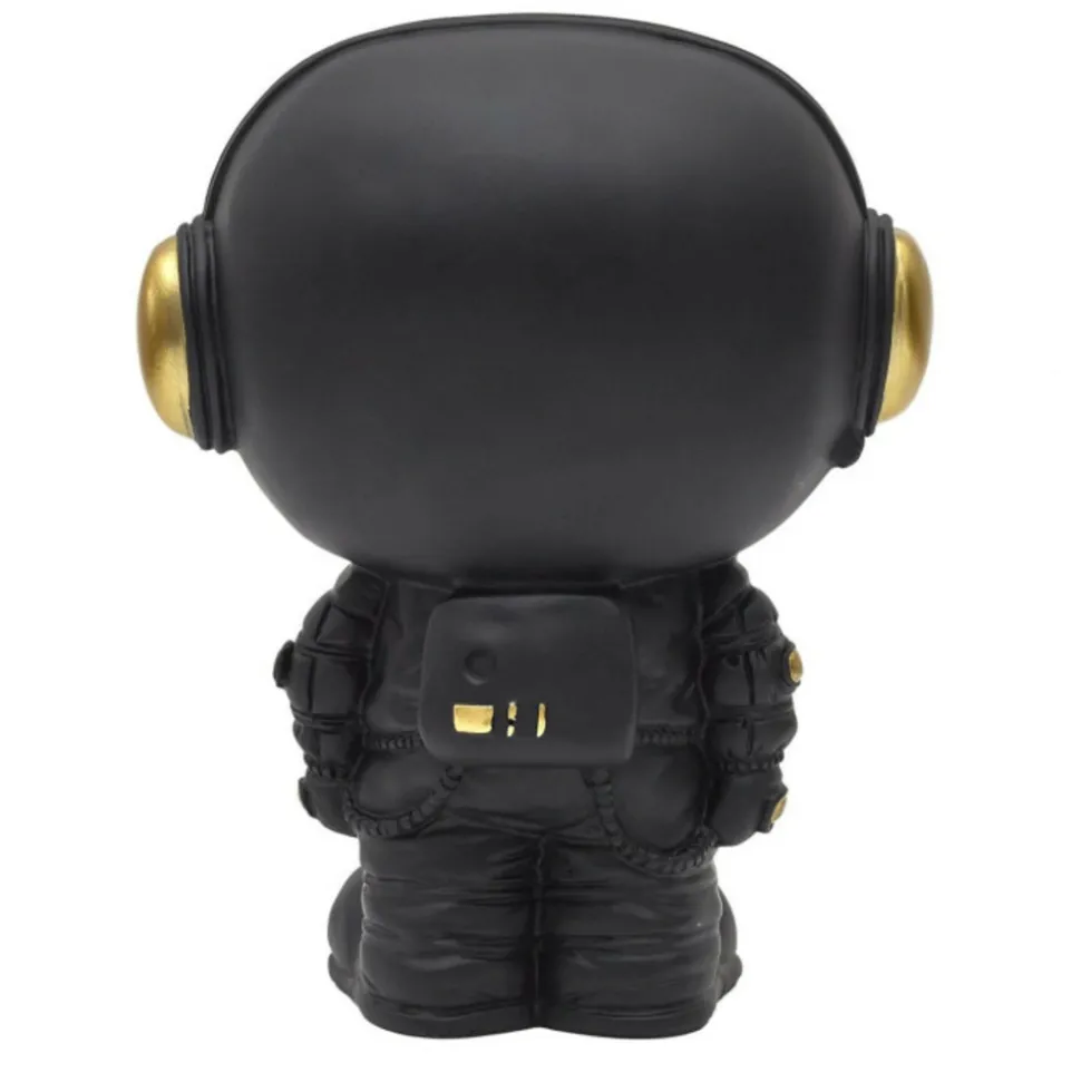 PARIS PRIX - Vide-poche statue "astronaute" 28cm noir