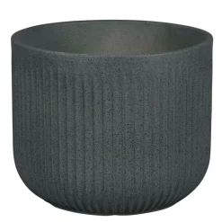 PASSION FOR POTTERY - Pot de fleurs Auckland 08G, coloris gris - D.24xH.19,5cm