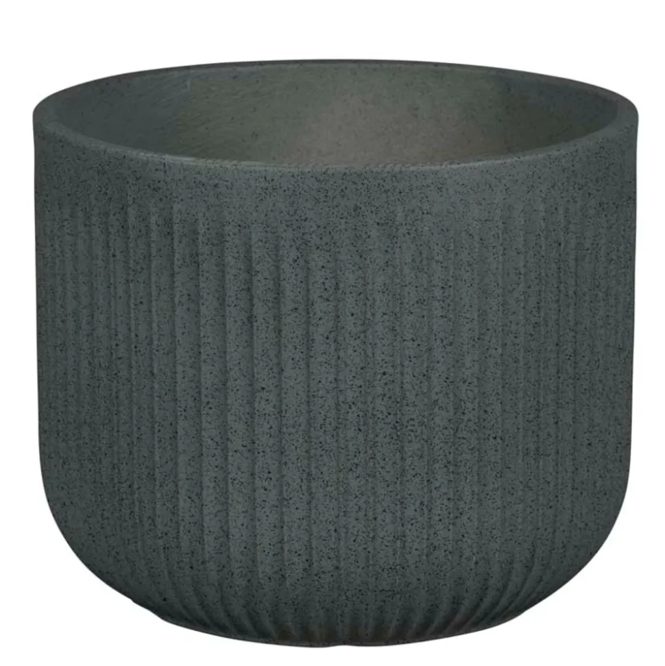 PASSION FOR POTTERY - Pot de fleurs Auckland 08G, coloris gris - D.24xH.19,5cm