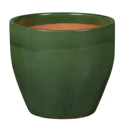 PASSION FOR POTTERY - Pot émaillé en grès Corsica 01N Jade - D.27xH.26cm