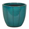 PASSION FOR POTTERY - Pot émaillé en grès Séoul 10-01D Bleu - D.38XH.34cm