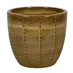 PASSION FOR POTTERY - Pot émaillé en grès Séoul 10-01M Moka - D.48xH.43cm
