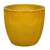 PASSION FOR POTTERY - Pot émaillé en grès Séoul 10-01T Ocre - D.48xH.43cm