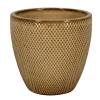 PASSION FOR POTTERY - Pot émaillé en grès Busan 1-01M Marron - D.23xH.20,5cm
