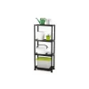 PEREL - Etagère de rangement - 60 x 30 x 138 cm - 4 étagères