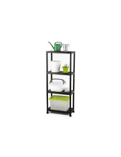 PEREL - Etagère de rangement - 60 x 30 x 138 cm - 4 étagères