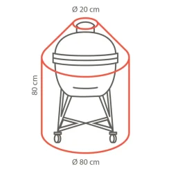 PEREL - Housse d'extérieur pour barbecue ø 80 cm