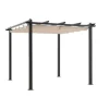 Pergola en aluminium cordoba - beige - 3 x 3 m