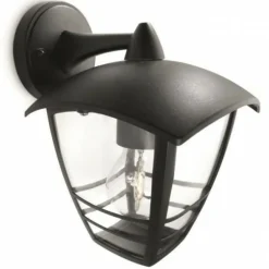 PHILIPS - Lanterne murale extérieure - philips - creek - aluminium - noir