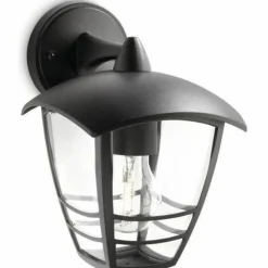 PHILIPS - Lanterne murale extérieure - philips - creek - aluminium - noir