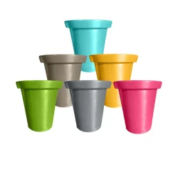 PLAST&AMP;#039;UP ROTOMOULAGE - Pots de fleurs rond xxl delight 760l-lot de 6