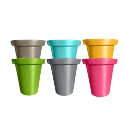 PLAST&AMP;#039;UP ROTOMOULAGE - Pots de fleurs rond xxl delight 760l-lot de 6