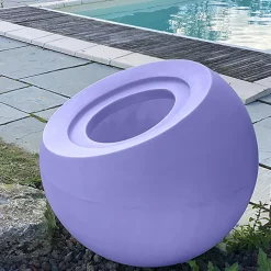 PLAST'UP ROTOMOULAGE - Pot de fleurs sphérique xxl dolce vita 300l-lot de 2