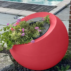 PLAST'UP ROTOMOULAGE - Pot de fleurs sphérique xxl dolce vita 300l-lot de 2