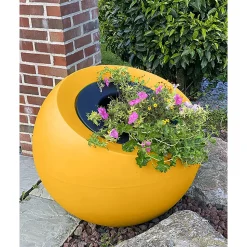 PLAST'UP ROTOMOULAGE - Pot de fleurs sphérique xxl dolce vita 300l-lot de 2