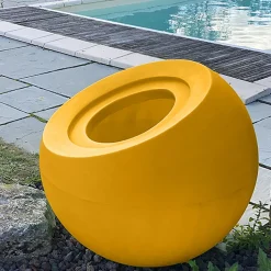 PLAST'UP ROTOMOULAGE - Pot de fleurs sphérique xxl dolce vita 300l-lot de 2