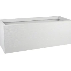 POETIC - Jardinière "Graphit Up" blanc cérusé - D.79,5x29,5x29,5cm - 57L