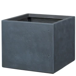 Pot de fleurs Kati carré anthracite - L.28,5xH.27cm