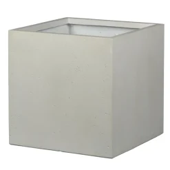 Pot de fleurs Kati carré crème - L.33,5xH.32cm