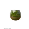 POTERIE D'ALBI - Pot Cancale en terre cuite émaillée, coloris forêt - D.21xH.21cm