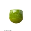 POTERIE D'ALBI - Pot Cancale en terre cuite émaillée, coloris forêt - D.25xH.27cm