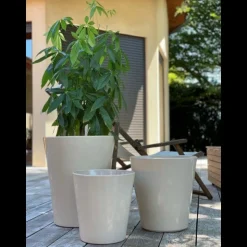 POTERIE D'ALBI - Pot Sydney crème D25 x H29 cm