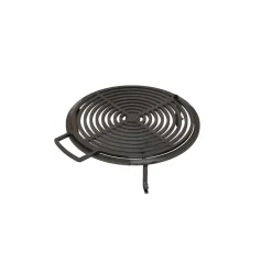 QUOCO - Brasero piatto large noir ø94 + grille + spatule + housse