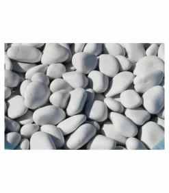 RACINE - Galet marbre blanc pur 25-40mm, 10 filets de 20 kg - f-pai051-10x20