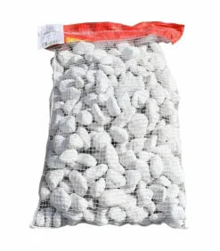 RACINE - Galet marbre blanc pur 25-40mm, 10 filets de 20 kg - f-pai051-10x20