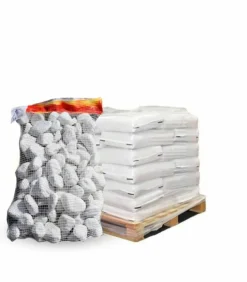RACINE - Galet marbre blanc pur 40-60mm, 10 filets de 20 kg - f-pai050-10x20
