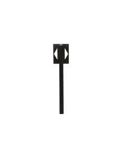 RENZ - Pied de boite aux lettres alu noir graphite ral 9011 à sceller - renz