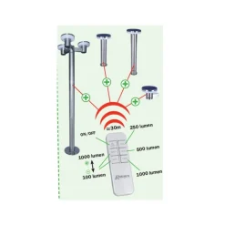 RIBIMEX - Ribimex applique solaire 1000 lumens avec télécommande - prlumsol4/m