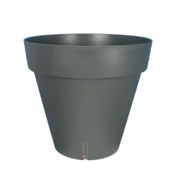 RIVIERA - Pot Loft à réserve d'eau, 100% recyclable gris - D.40xH.36cm