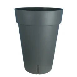 RIVIERA - Pot Loft à réserve d'eau, 100% recyclable gris - D.40xH.52cm