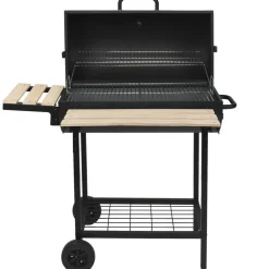 Robby barbecue à charbon 76x33.5cm avec chariot - smoker one xl