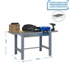 SIMONRACK - Etabli simonwork bt6l metal 1box 1800x735 gris - 830x1800x730 600kg - simonrack