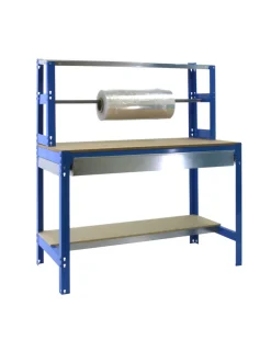 SIMONRACK - Etabli simonwork bt4 box 1500 bleu/bois bleu/bois 1445x1510x760 - simonrack