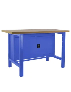 SIMONRACK - Etabli simonwork bt6 mdf cabinet 1500 bleu/bois bleu/mdf 865x1500x750 - simonrack