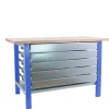 SIMONRACK - Etabli simonwork bt6 pro laminate 5box 1800 bleu/hêtre bleu/hêtre 865x1800x750 - simonrack