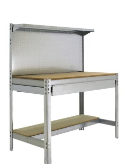 SIMONRACK - Etabli simonwork bt3 box 1500 galva/bois galva/bois 1445x1510x610 - simonrack