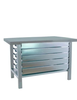 SIMONRACK - Etabli simonwork bt6 pro metal 5box 1500 gris gris 830x1500x730 - simonrack