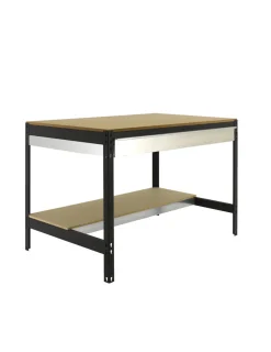 SIMONRACK - Etabli simonwork bt0 box 1500 antracite/bois antracite/bois 842x1510x760 - simonrack