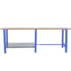 SIMONRACK - Etabli simonwork bt6 pro tandem laminate 2100 bleu/hêtre bleu/hêtre 865x2100x750 - simonrack