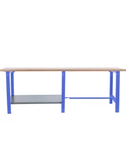 SIMONRACK - Etabli simonwork bt6 pro tandem laminate 2100 bleu/hêtre bleu/hêtre 865x2100x750 - simonrack