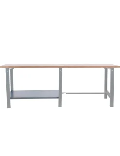 SIMONRACK - Etabli simonwork bt6 pro tandem laminate 2600 gris/hêtre gris/hêtre 865x2600x750 - simonrack