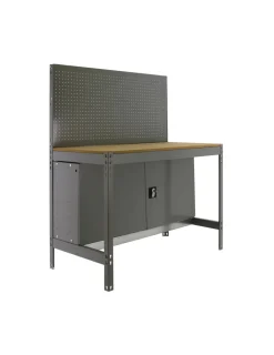 SIMONRACK - Etabli simonwork bt2 cabinet 1200 gris/bois gris/bois 1445x1210x610 - simonrack