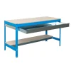 SIMONRACK - Etabli simonwork bt0 box 1500 bleu/bois bleu/bois 842x1510x760 - simonrack